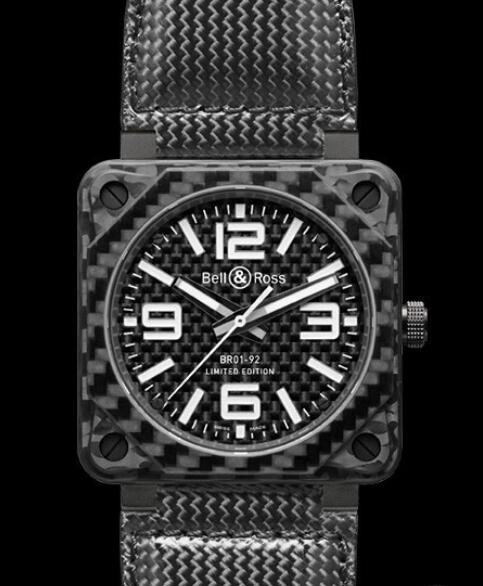 Bell & Ross Replica Watch BR 01-92 Carbon Fiber AVIATION BR0192-CA FIBER Carbon fibers